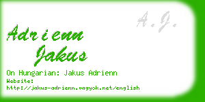 adrienn jakus business card